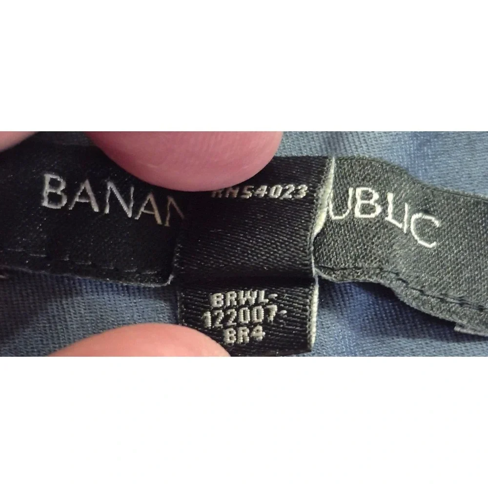 Banana Republic Slim Fit Chino Pants men's 33x32 dusty blue stretch flat front